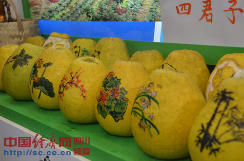 广安展台上的龙安柚